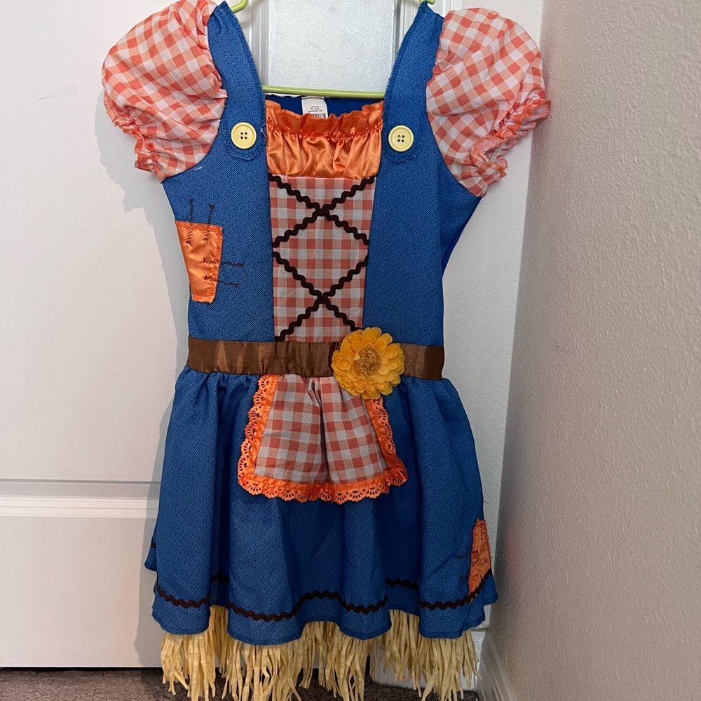 Girls scarecrow costume dress
